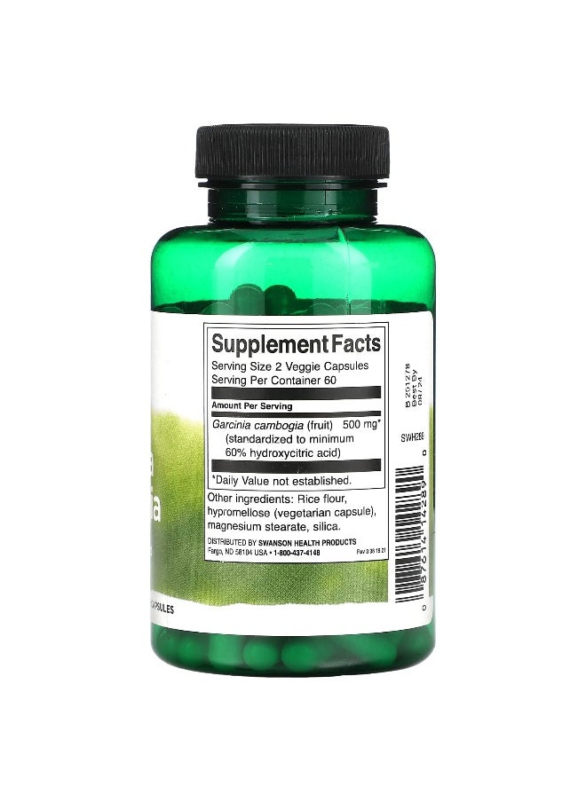 Swanson, Garcinia Cambogia, 250 mg, 120 Veggie Capsules