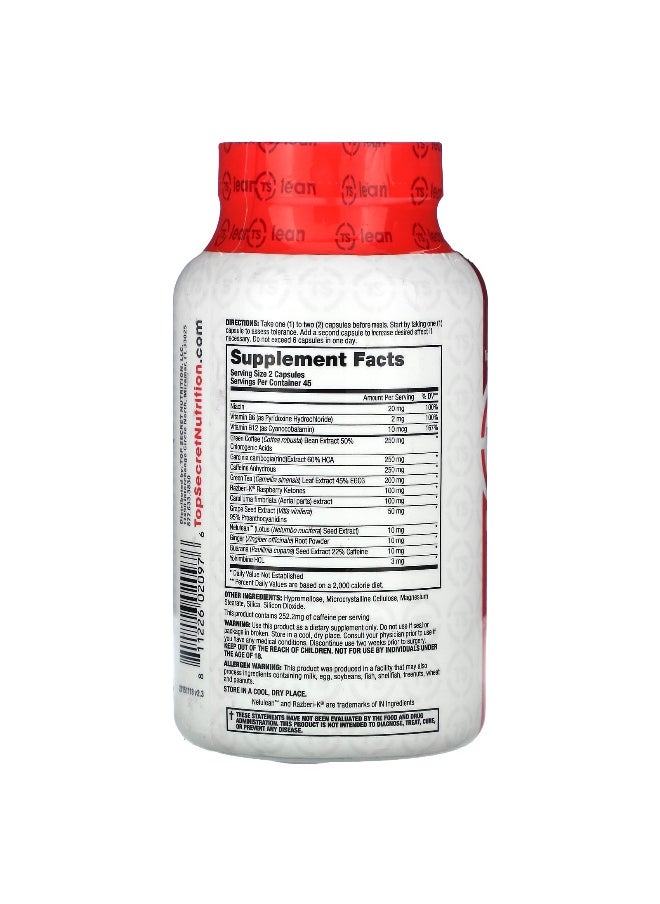 Top Secret Nutrition, Lean, Ab Igniter, 90 Veggie Caps