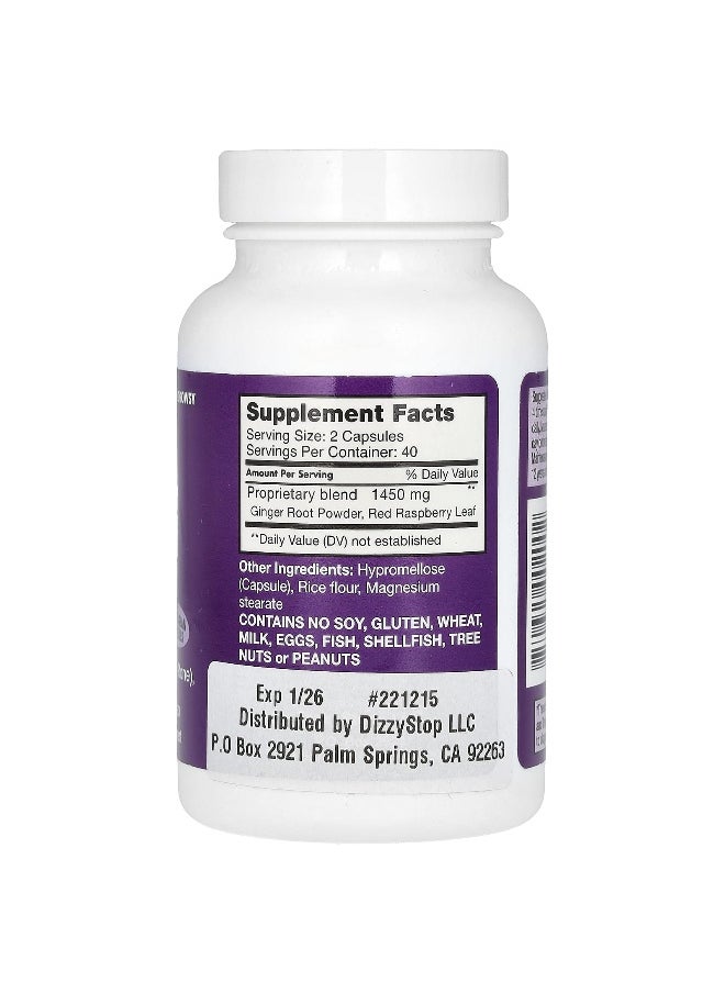 Dr. Barton's, Nausea Stop Control, 80 Capsules