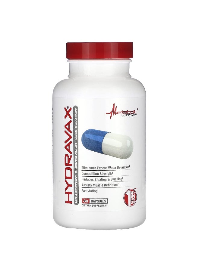Metabolic Nutrition, Hydravax, 30 Capsules