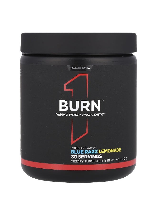 Rule One Proteins, Burn™, Thermo Weight Management, Blue Razz Lemonade, 7.41 oz (210 g)