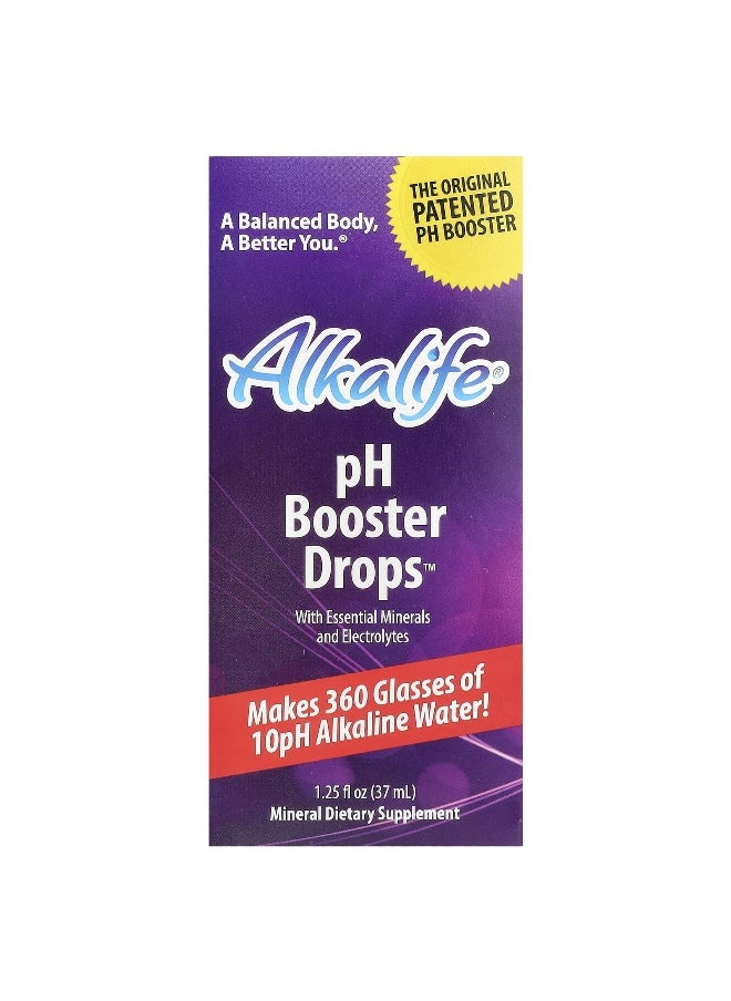 Alkalife, pH Booster Drops with Essential Minerals and Electrolytes, 1.25 fl oz (37 ml)