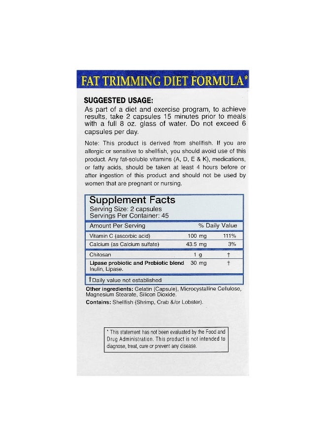 Absolute Nutrition, FBlock™, Fat Absorber, Original Formula, 90 Capsules