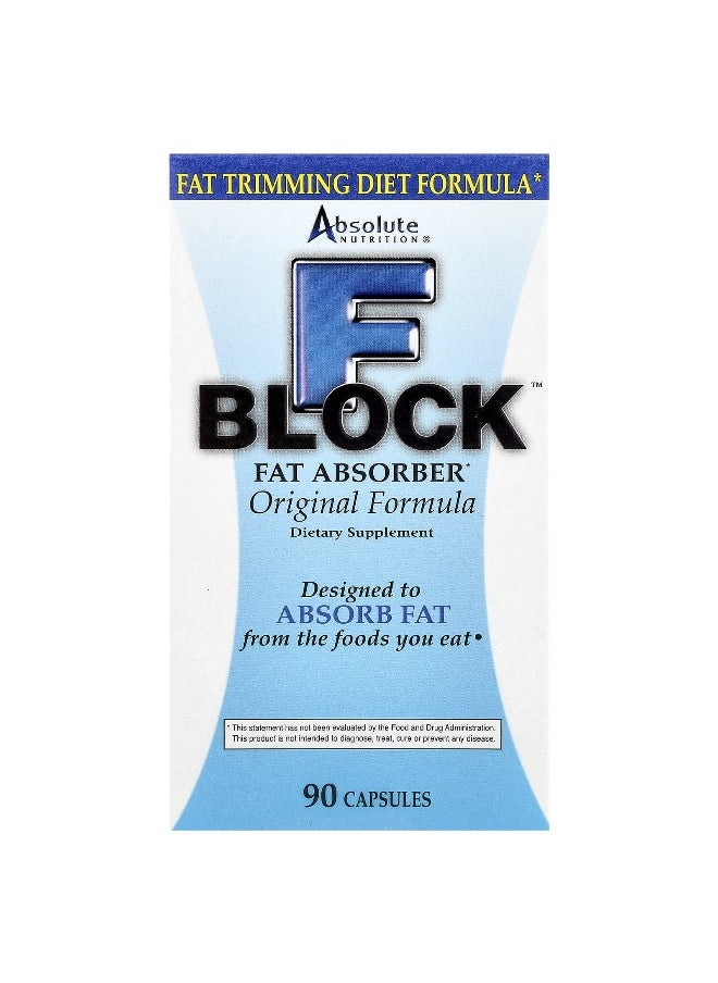 Absolute Nutrition, FBlock™, Fat Absorber, Original Formula, 90 Capsules