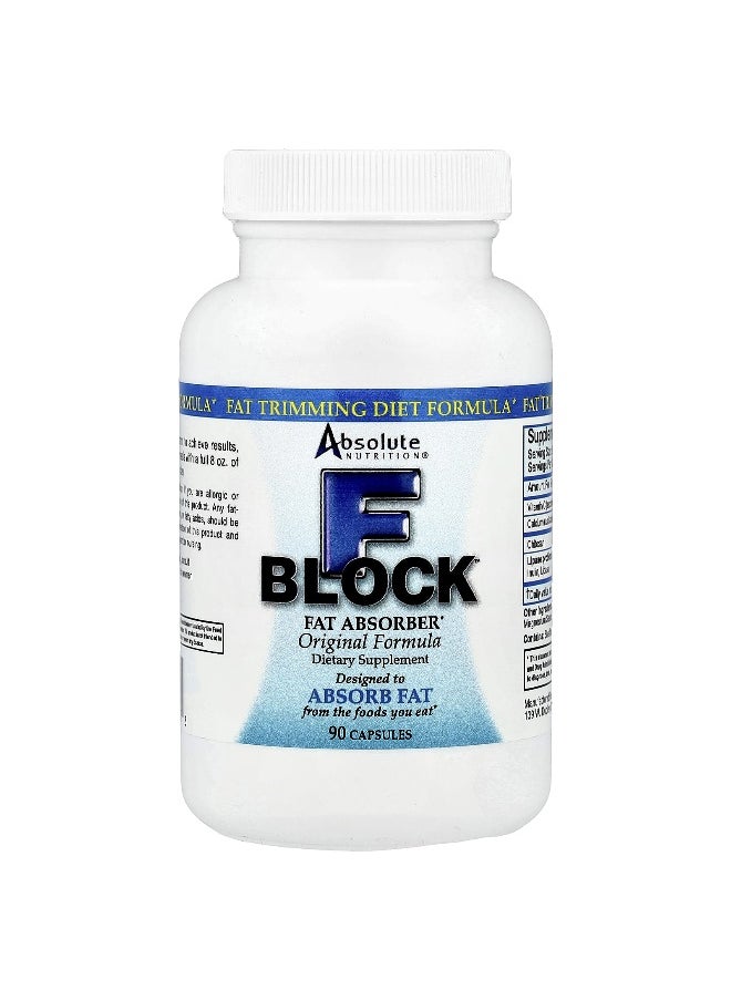 Absolute Nutrition, FBlock™, Fat Absorber, Original Formula, 90 Capsules