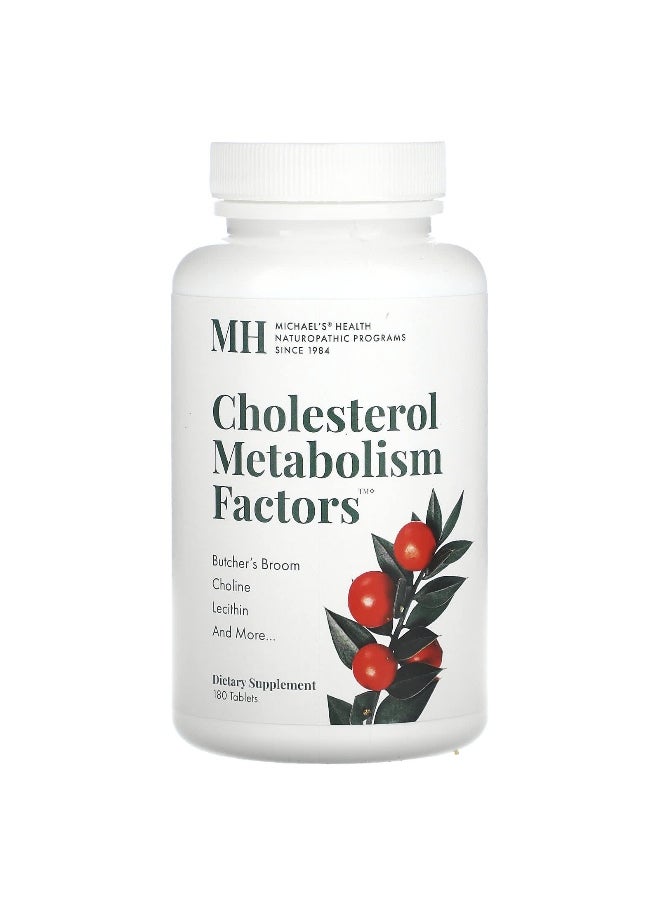 Michael's Naturopathic, Cholesterol Metabolism Factors, 180 Tablets