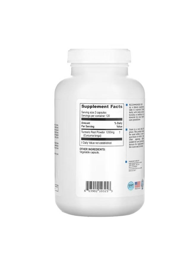 Turmeric Root Power 240 Vegetarian Capsules