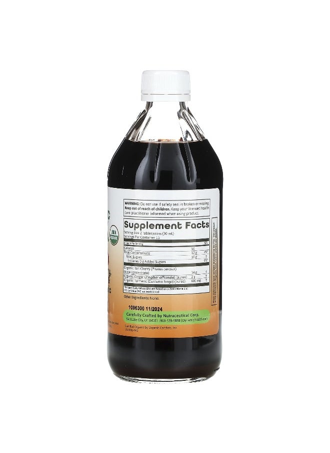 Dynamic Health, Tart Cherry, Turmeric & Ginger Tonic, Glass, 16 fl oz (473 ml)