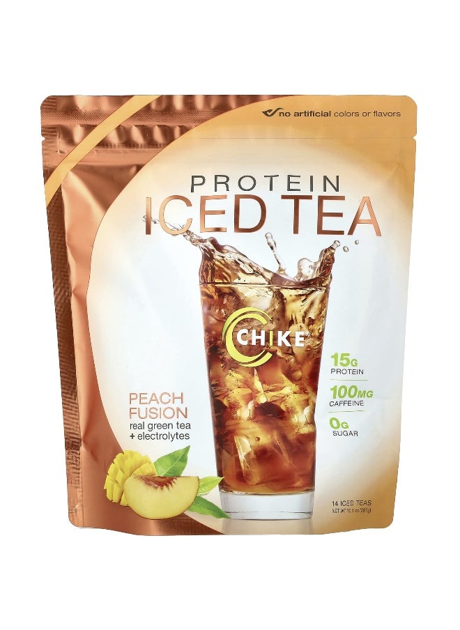 Chike Nutrition, Protein Iced Tea, Peach Fusion, 10.1 oz (287 g)