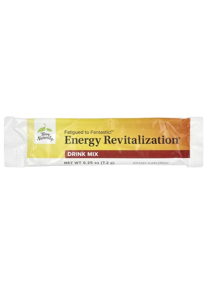 Terry Naturally, Fatigued to Fantastic!™ Energy Revitalization Drink Mix, 12 Stick Packs, 0.25 oz (7.2 g) Each