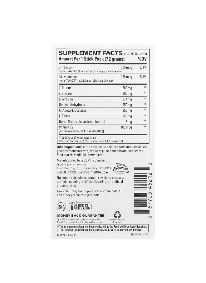 Terry Naturally, Fatigued to Fantastic!™ Energy Revitalization Drink Mix, 12 Stick Packs, 0.25 oz (7.2 g) Each