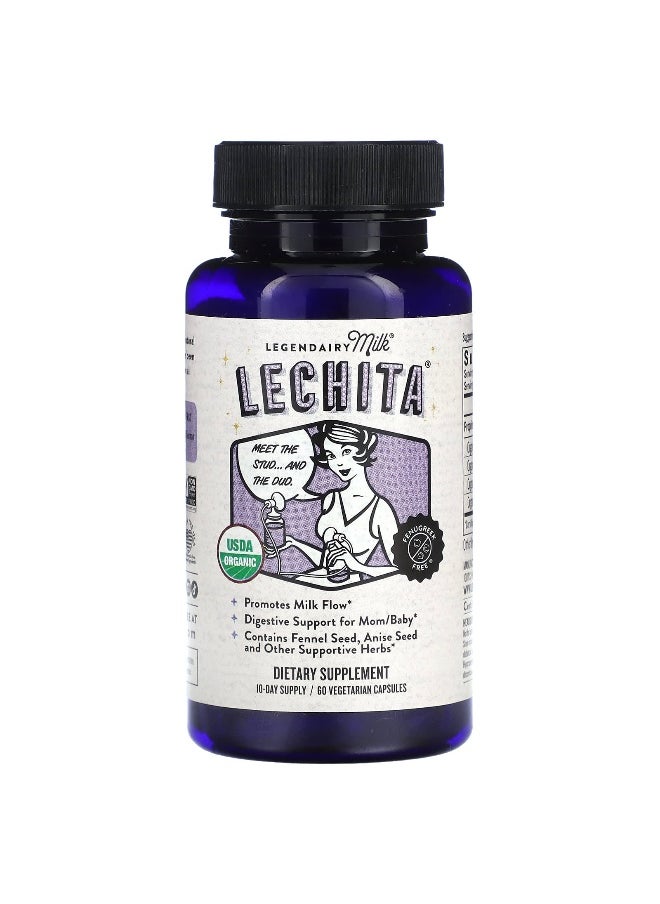 Legendairy Milk, Lechita, 60 Vegetarian Capsules