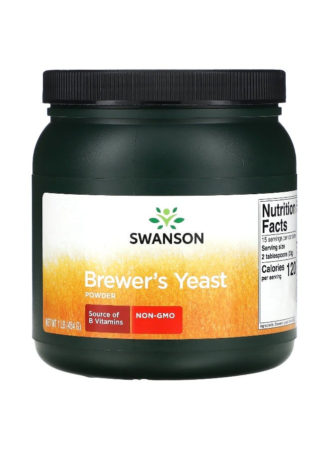 Swanson, Brewer's Yeast Powder, 1 lbs (454 g)