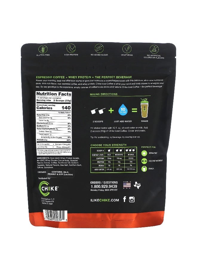 Chike Nutrition, High Protein Iced Coffee, Chocolate Peanut Butter, 16.3 oz (462 g)