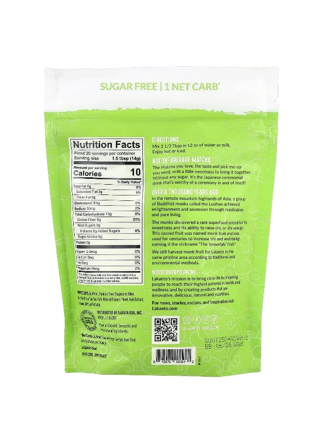 Lakanto, Matcha Latte, Powdered Drink Mix, 10 oz (283 g)