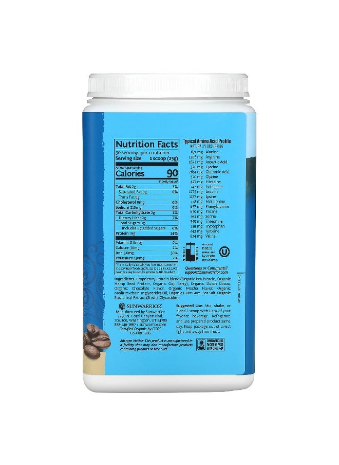 Sunwarrior, Warrior Blend, Protein, Mocha, 1.65 lb (750 g)