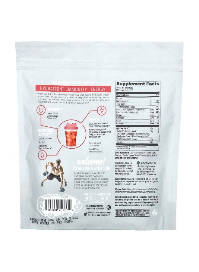 Sunwarrior, Sport, Active Hydration, Strawberry Colada, 18 Packets, 0.24 oz (7 g) Each
