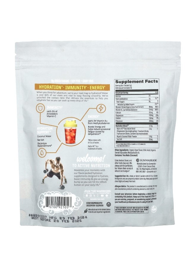 Sunwarrior, Sport, Active Hydration, Juicy Pineapple, 18 Packets, 0.24 oz (7 g) Each