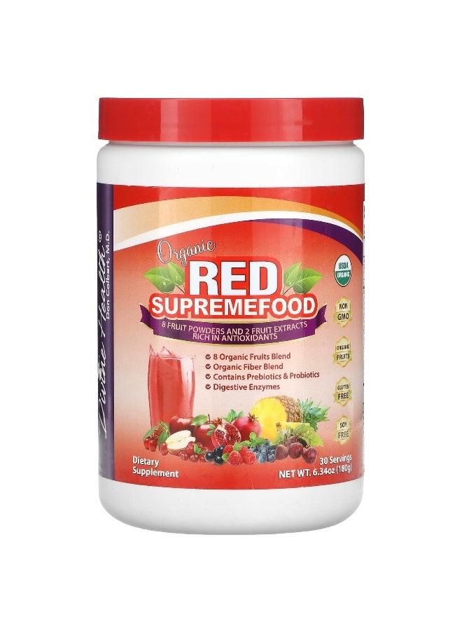 Divine Health, Organic Red Supremefood, Mixed Berry, 6.34 oz (180 g)