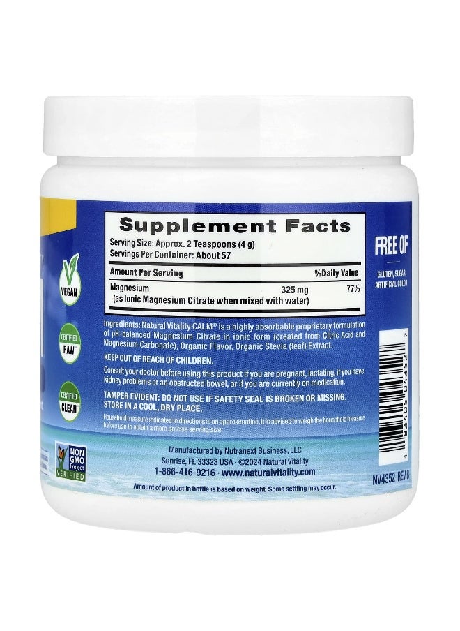 Natural Vitality, CALM®, Relaxing Drink Mix, Sweet Lemon, 8 oz (227 g)