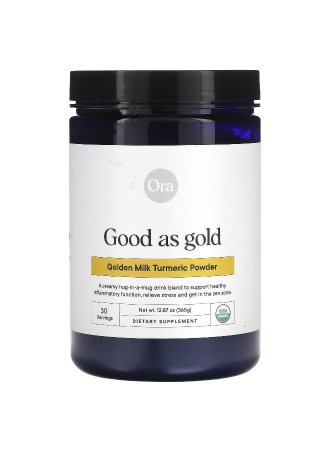 Ora, Good As Gold, Golden Milk Turmeric Powder, 12.87 oz (365 g)