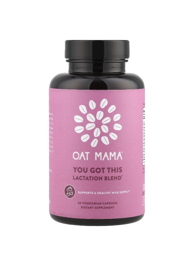 Oat Mama, You Got This, Lactation Blend, 60 Vegetarian Capsules