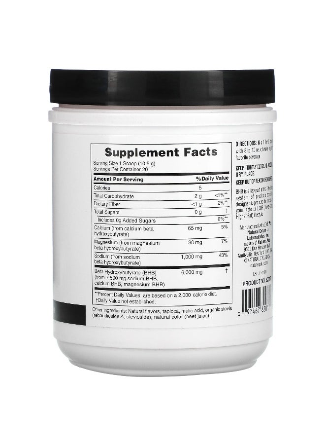 NaturesPlus, BHB Keto Living, Berry Lemonade, 7.4 oz (210 g)