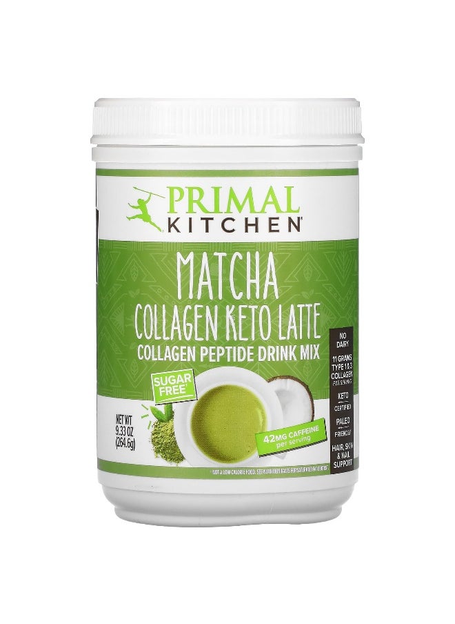 Primal Kitchen, Collagen Keto Latte, Matcha, 9.33 oz (264.6 g)