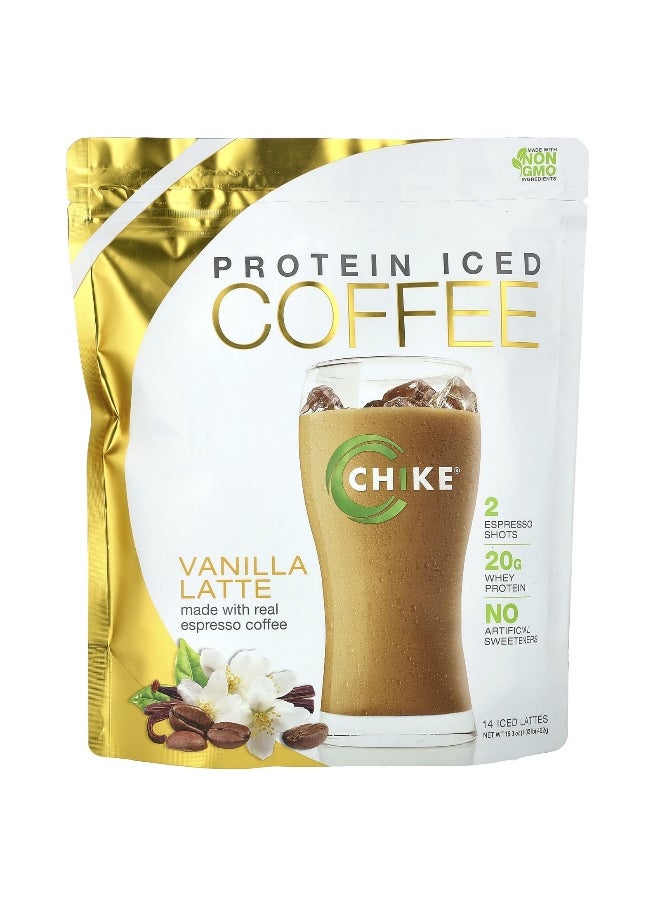 Chike Nutrition, Protein Iced Coffee, Vanilla Latte, 16.3 oz (462 g)