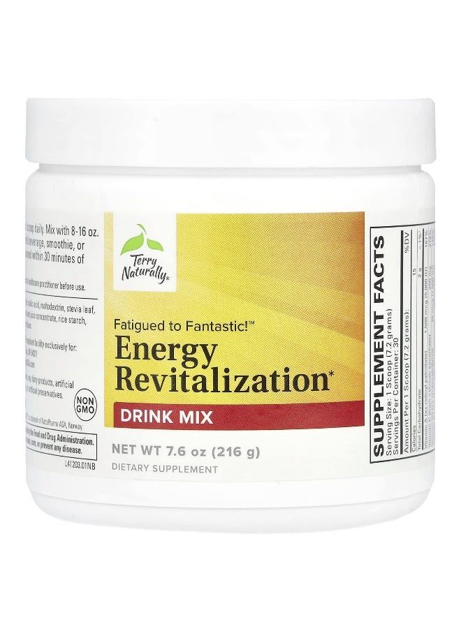Terry Naturally, Fatigued to Fantastic!™ Energy Revitalization Drink Mix, 7.6 oz (216 g)