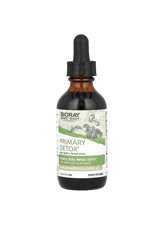 Bioray, Primary Detox, Heavy Duty Detox Tonic, Alcohol Free, 2 fl oz (60 ml)