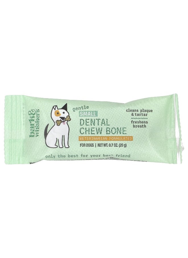 Dr. Mercola, Bark & Whiskers™, Gentle Dental Chew Bone, For Dogs, Small, 12 Bones, 0.7 oz (20 g) Each