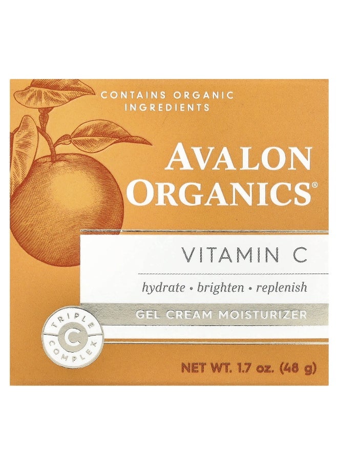 Avalon Organics, Vitamin C, Gel Cream Moisturizer, 1.7 oz (48 g)