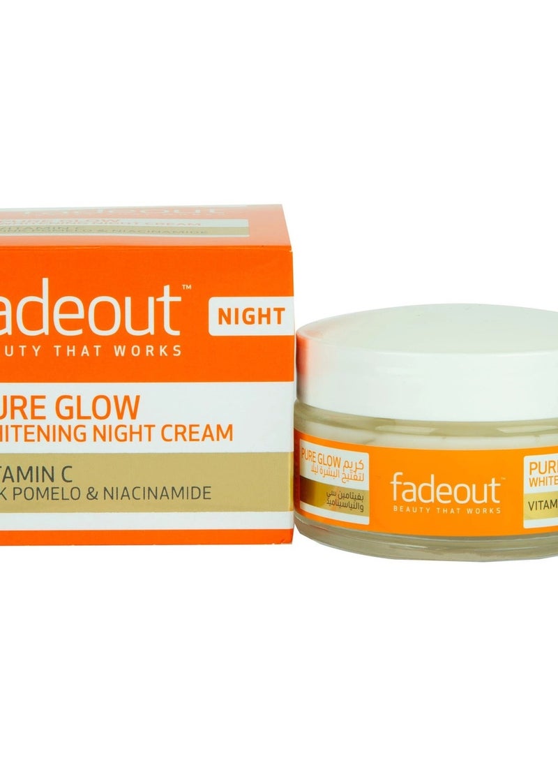 Fadeout Pure Glow Whitening Night Cream With Vitamin C 50 ml