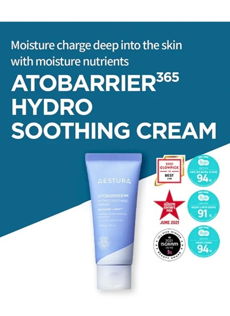 AESTURA ATOBARRIER365 Ceramide Hydro Soothing Cream 60ml | Lightweight Gel Moisturizer for Instant Cooling, Calming for Sensitive Skin