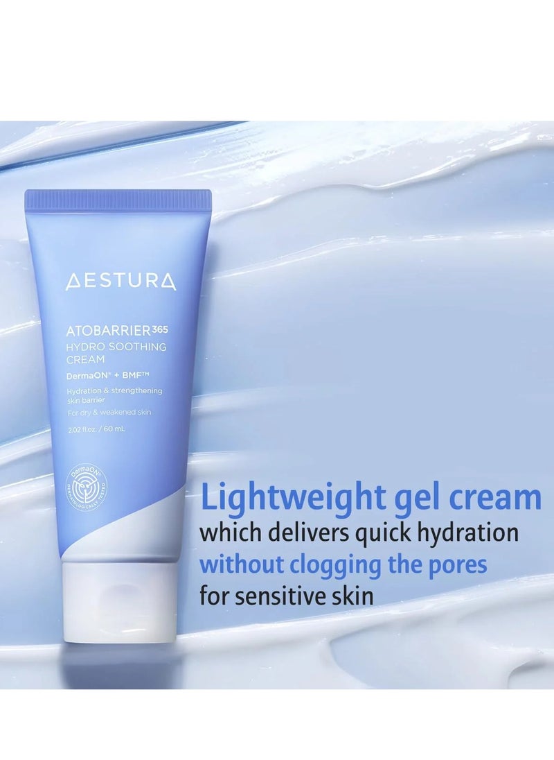 AESTURA ATOBARRIER365 Ceramide Hydro Soothing Cream 60ml | Lightweight Gel Moisturizer for Instant Cooling, Calming for Sensitive Skin