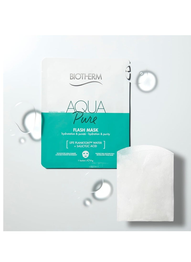 Biotherm Aquasource Flash Sheet Mask, a Moisturizing Face Mask with Biotech Plankton