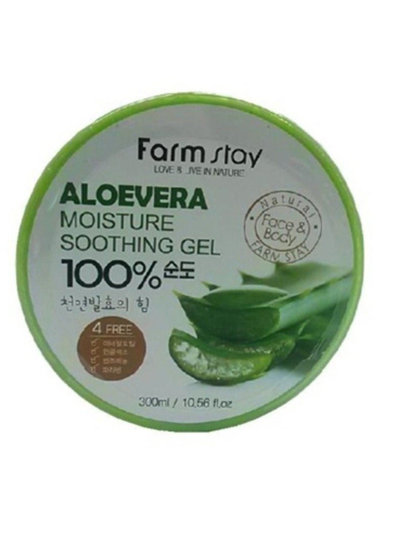 Farmstay 10.14-ounce Moisture Soothing Gel Aloe