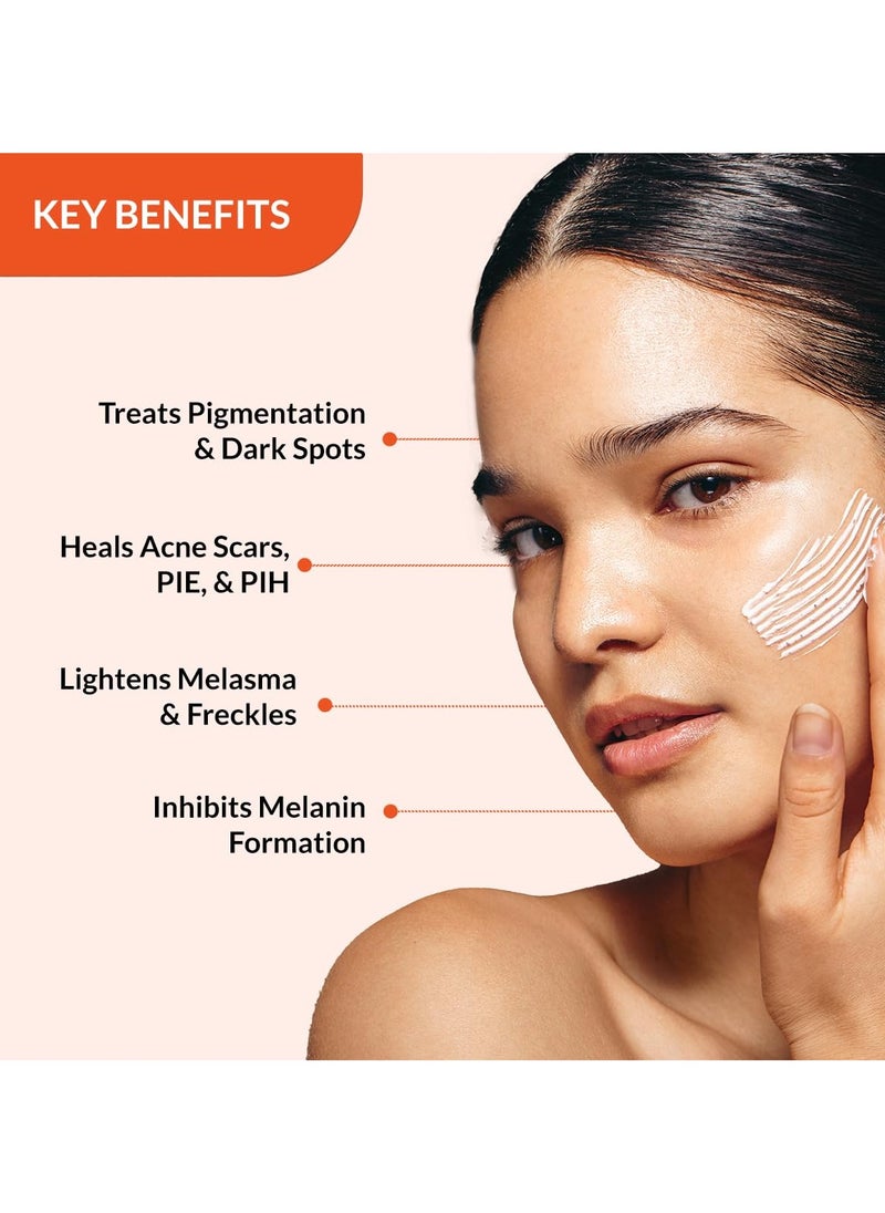 Tranexamic Acid + 2% Kojic Acid + 1% Arbutin SKARFIX -TX Face Cream | Pigmentation Removal Cream | Kojic Acid Cream | Uneven Skin Tone - 30 gm