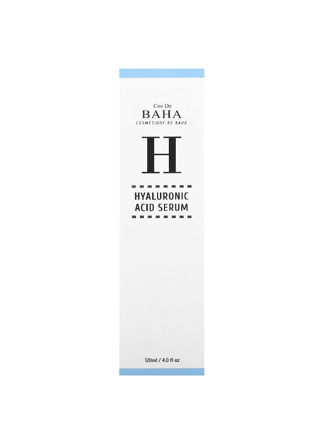 Cos De BAHA, H, Hyaluronic Acid Serum, 4 fl oz (120 ml)