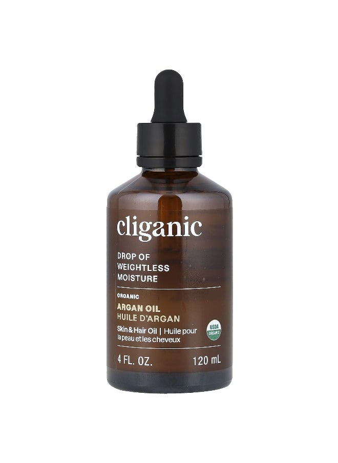 Cliganic, Drop of Weightless Moisture™, Organic Argan Oil, 4 fl oz (120 ml)