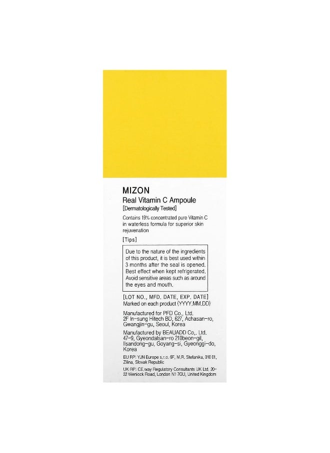 Mizon, Real Vitamin C Ampoule, 1.01 fl oz (30 ml)