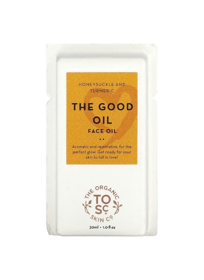The Organic Skin Co., The Good Oil, Face Oil, Honeysuckle and Turmeric, 1 fl oz (30 ml)