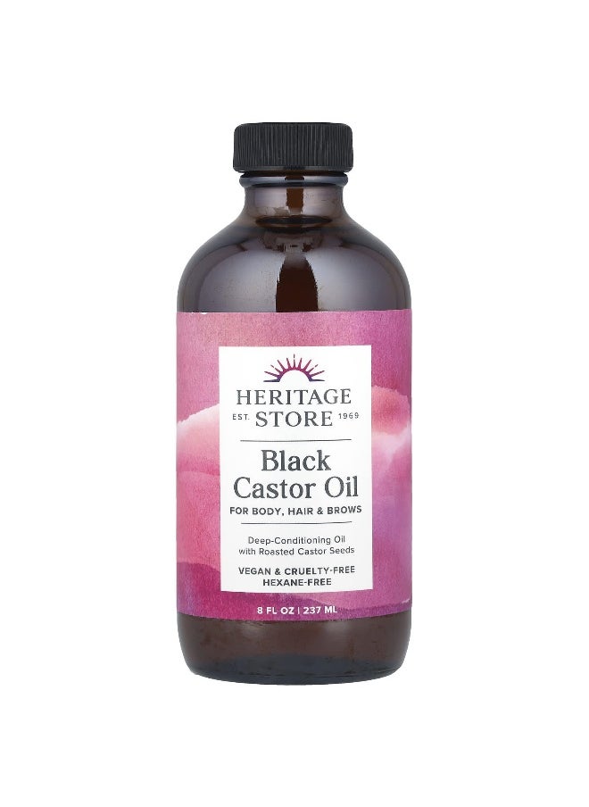 Heritage Store, Black Castor Oil, 8 fl oz (237 ml)