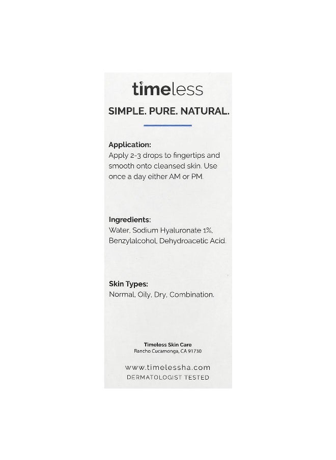 Timeless Skin Care, Hyaluronic Acid 100% Pure , 1 fl oz (30 ml)