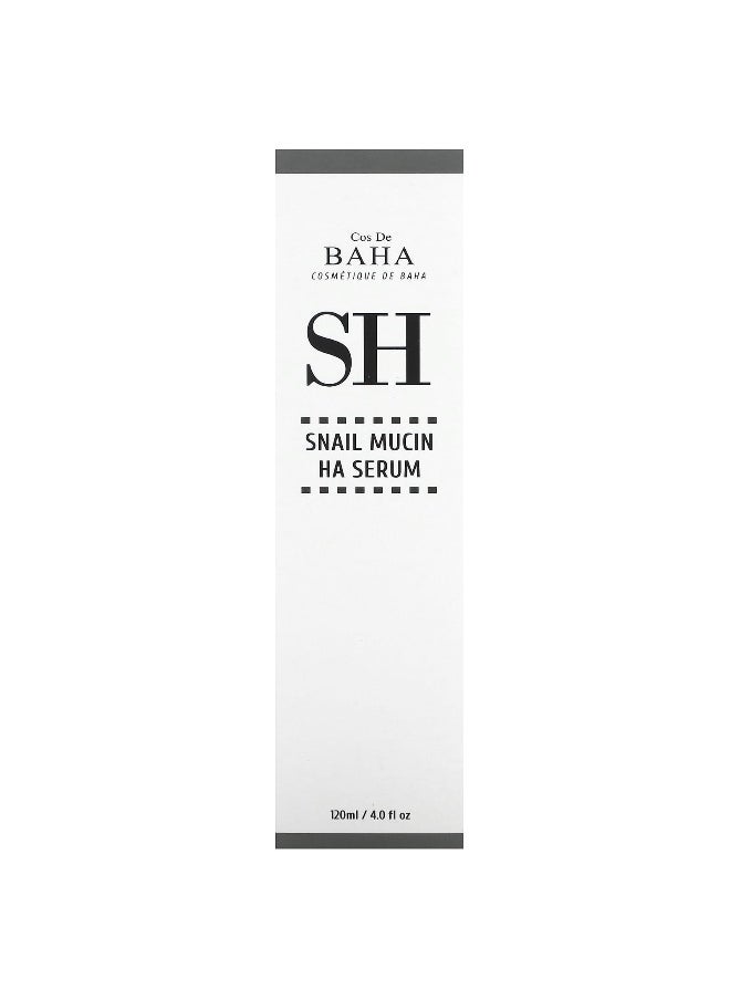 Cos De BAHA, SH, Snail Mucin Hyaluronic Acid Serum, 4 fl oz (120 ml)