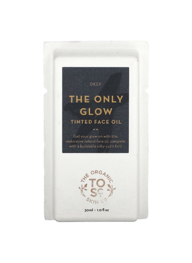 The Organic Skin Co., The Only Glow, Tinted Face Oil, Deep, 1 fl (30 ml)