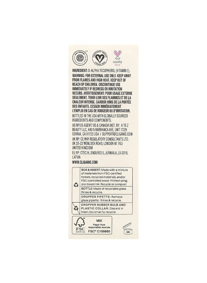Cliganic, Vitamin E Oil, 1 fl oz (30 ml)