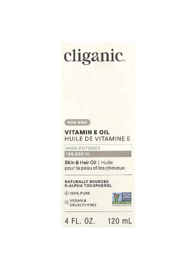 Cliganic, Vitamin E Oil, 120,000 IU, 4 fl oz (120 ml)