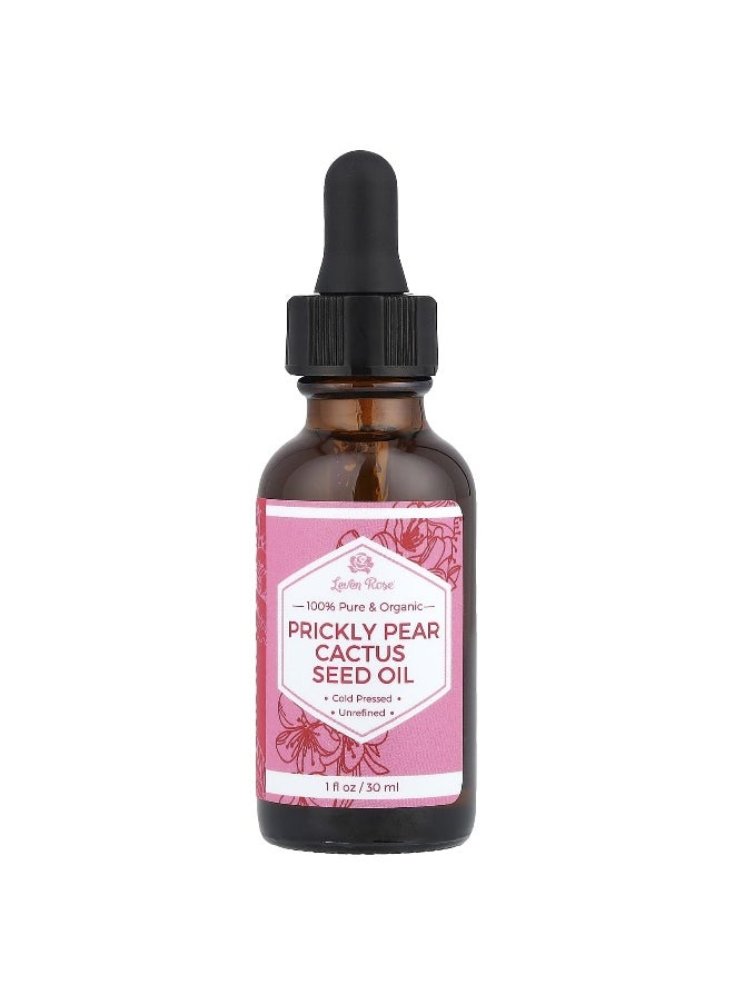 Leven Rose, 100% Pure & Organic Prickly Pear Cactus Seed Oil, 1 fl oz (30 ml)
